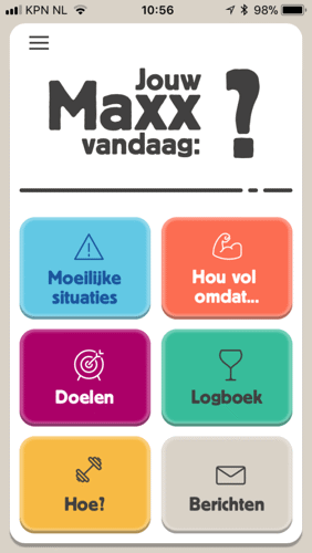 MAXX App Stoppen met drinken of minderen